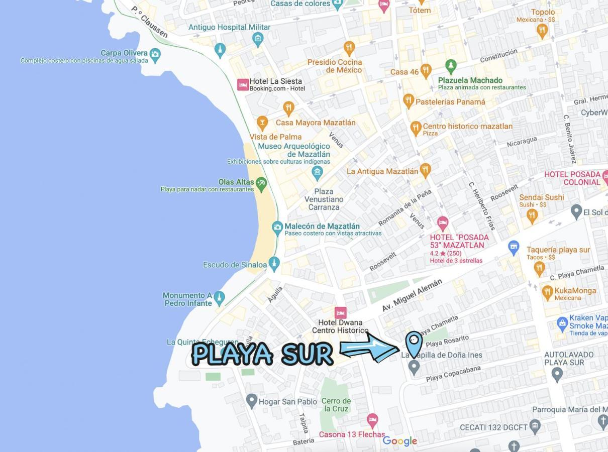 Playa Sur, 5 Min Playa Camina, Machado, Olas! มาซาตลัน ภายนอก รูปภาพ